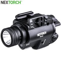 Lampe arme de poing Nextorch WL23G - 1300Lumens + laser vert - Fixation sur rail