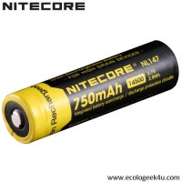 Batterie Nitecore NL1485 14500 - 850mAh 3.7V protge Li-ion