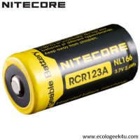 Batterie Nitecore NL166 16340 - 650mAh 3.7V protge Li-ion