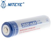 Batterie Niteye 18650 - 2600mAh 3.7V protégée Li-ion