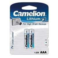 Piles Lithium Camelion LR03 (AAA) -Pack de 2 piles